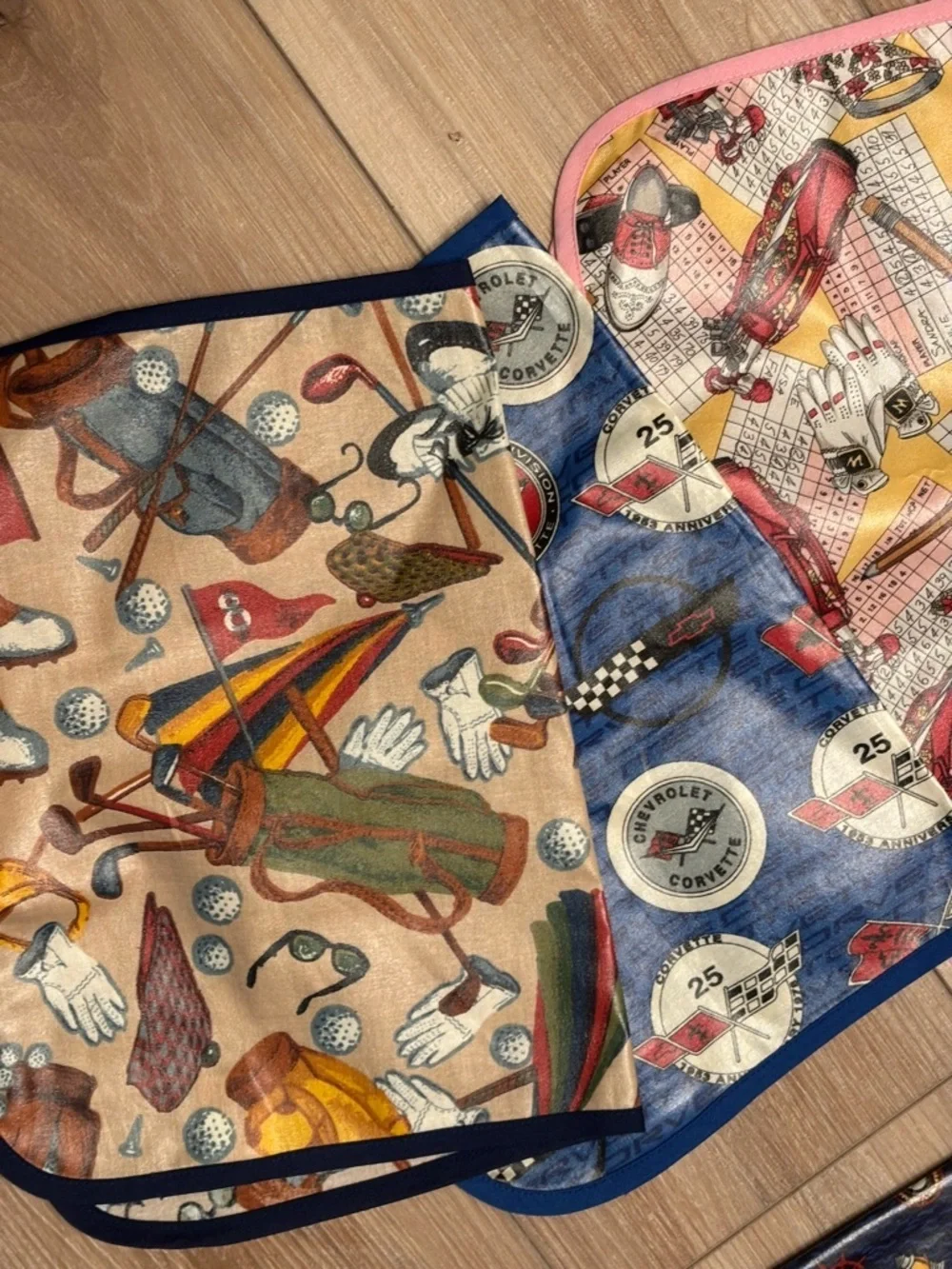 Boys Set of 10 Waterproof Bibs and Placemats